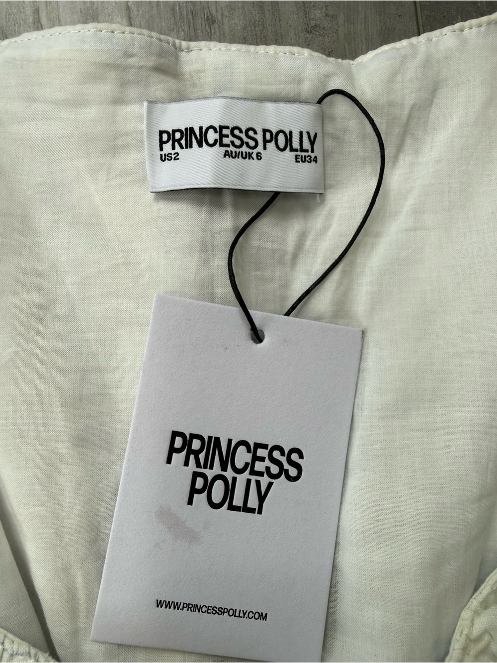 Princess Polly Monterrat Blue Stripe Cotton Mini Dress NWT US 2 Cottagecore - Picture 2 of 13